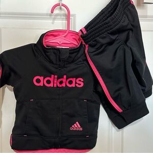 Adidas Black and Pink Baby Outfit